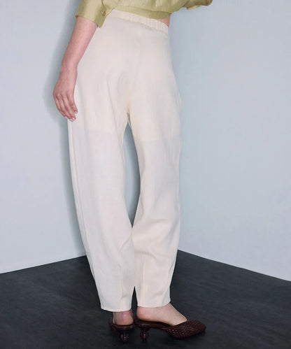 Ekru Keten Barrel Fit Pantolon Is1260003376018 | Ipekyol