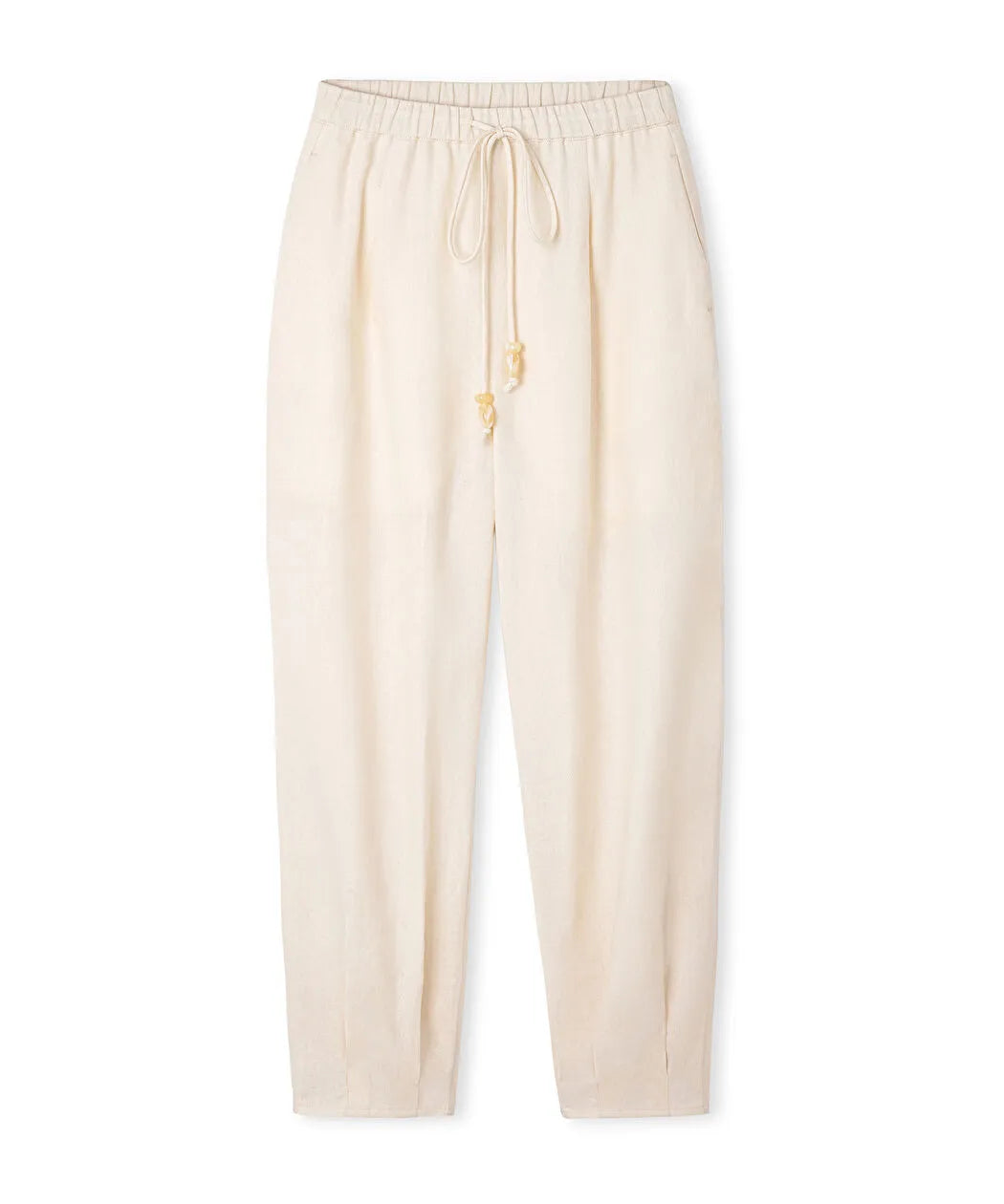 Ekru Keten Barrel Fit Pantolon Is1260003376018 | Ipekyol