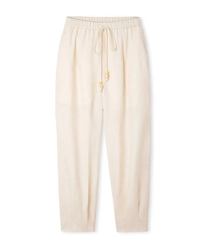 Ekru Keten Barrel Fit Pantolon Is1260003376018 | Ipekyol