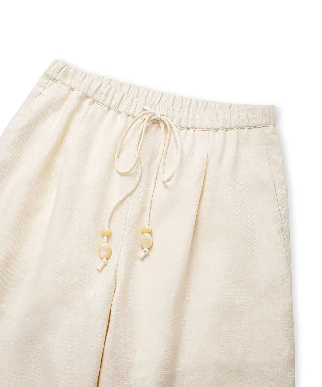 Ekru Keten Barrel Fit Pantolon Is1260003376018 | Ipekyol