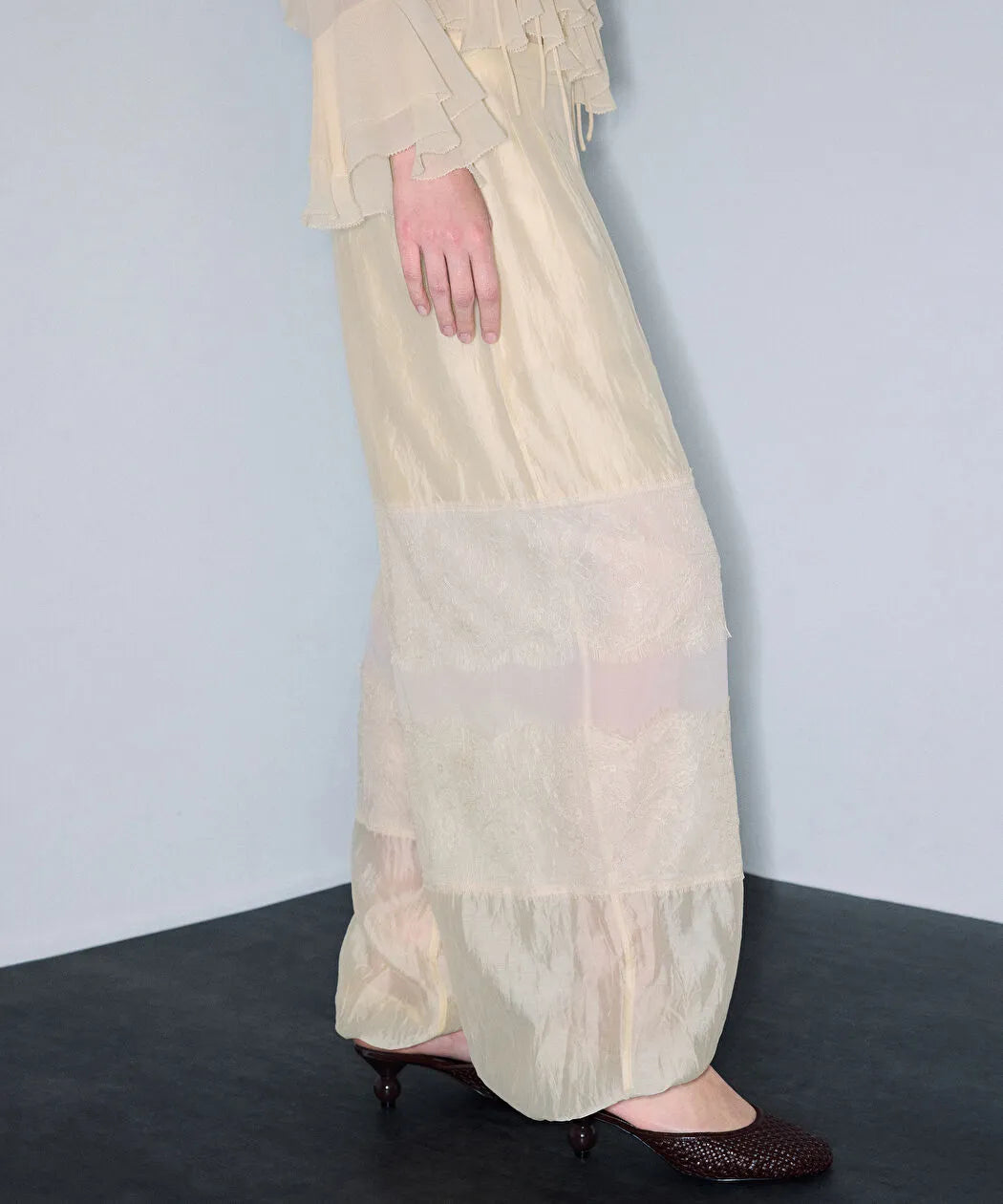 Ekru Dantel Mix Balon Fit Pantolon Is1260003377ab1 | Ipekyol