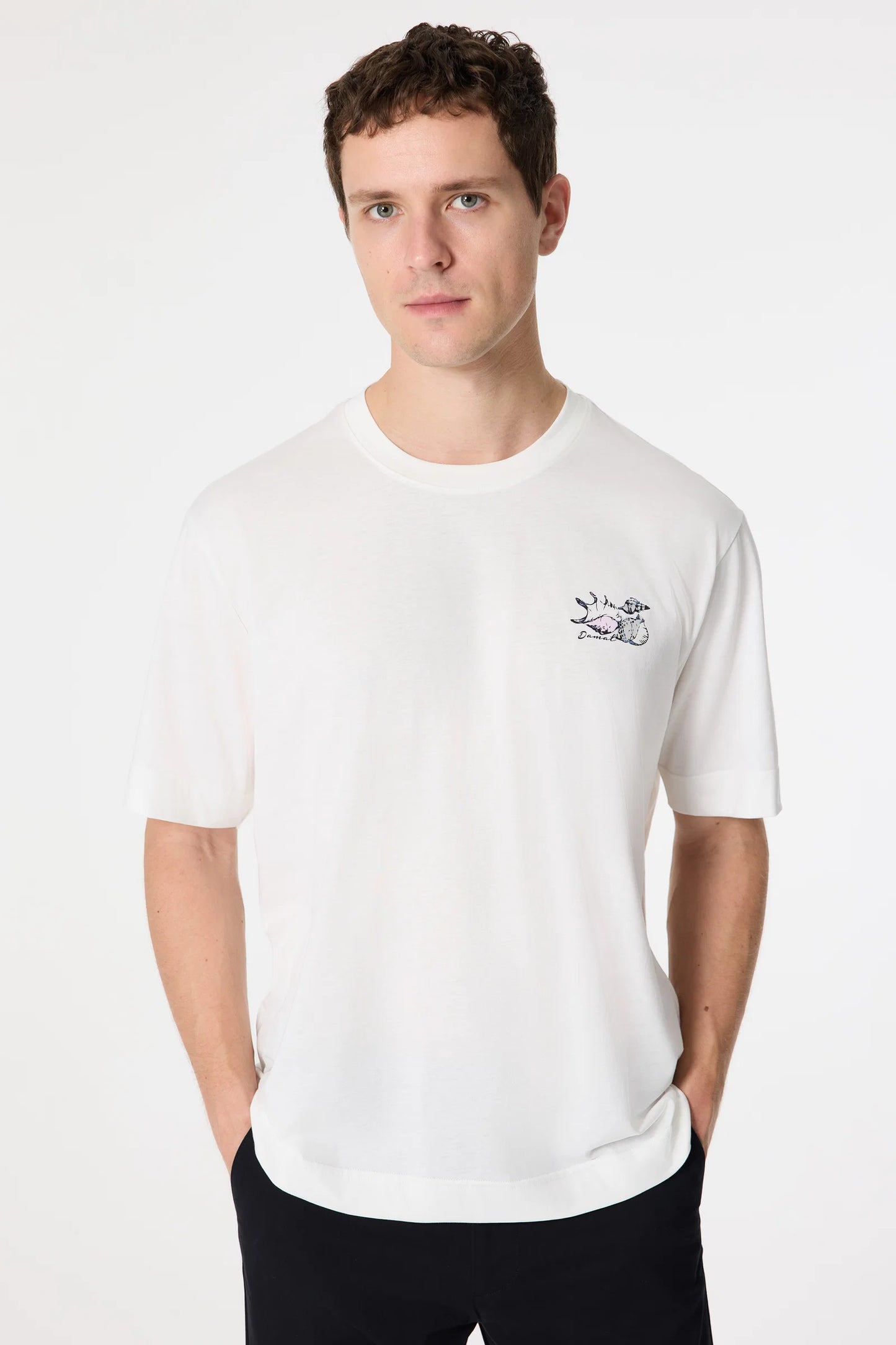 Damat Regular Fit Beyaz T-shirt