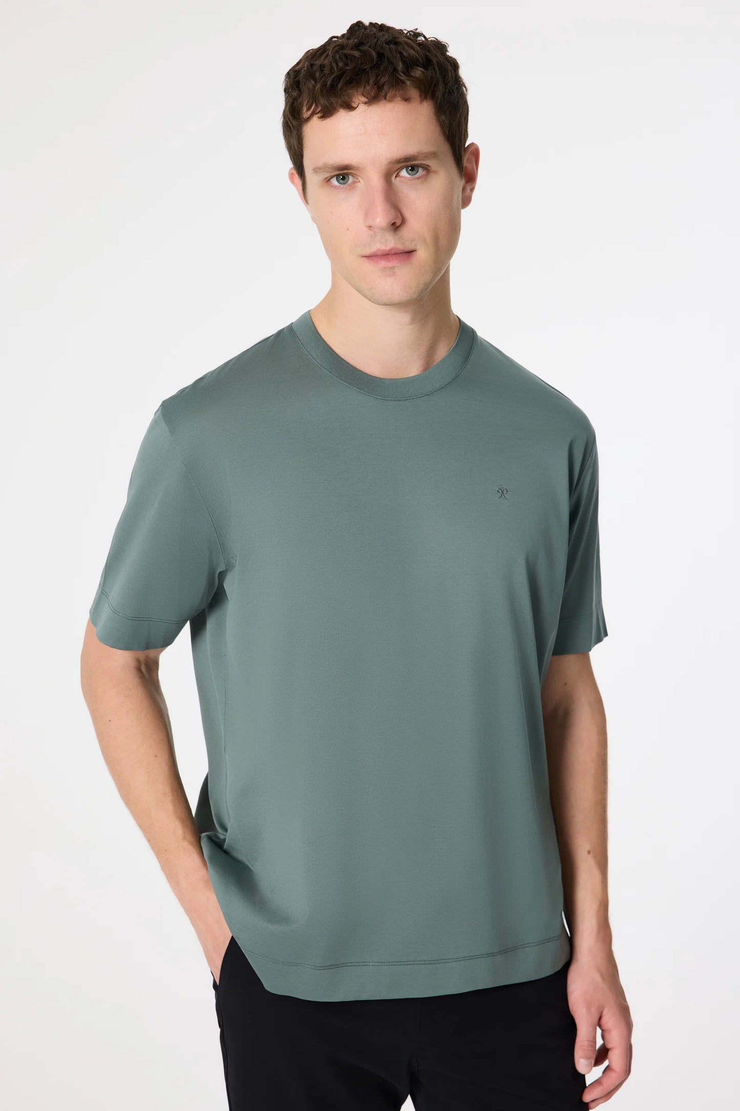 Damat Regular Fit Su Yeşili T-shirt