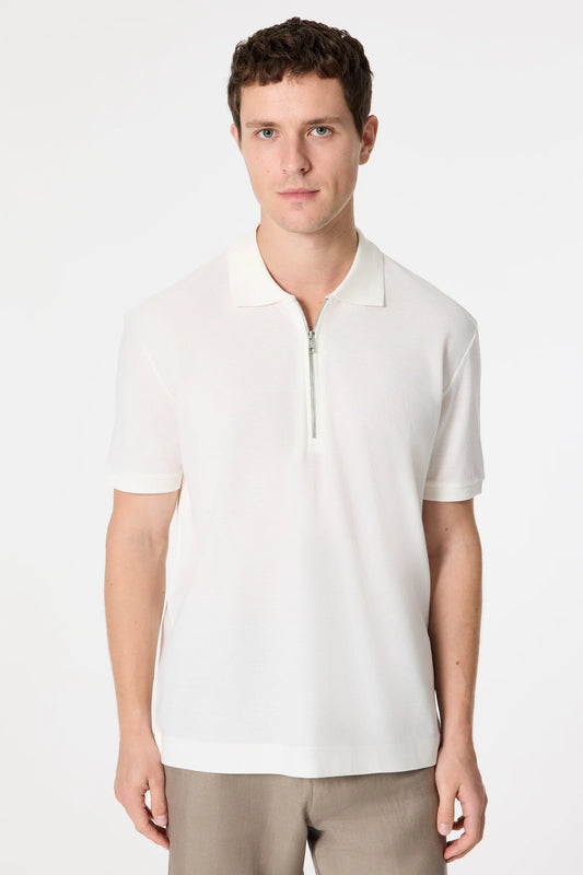 Damat Regular Fit Ekru T-shirt