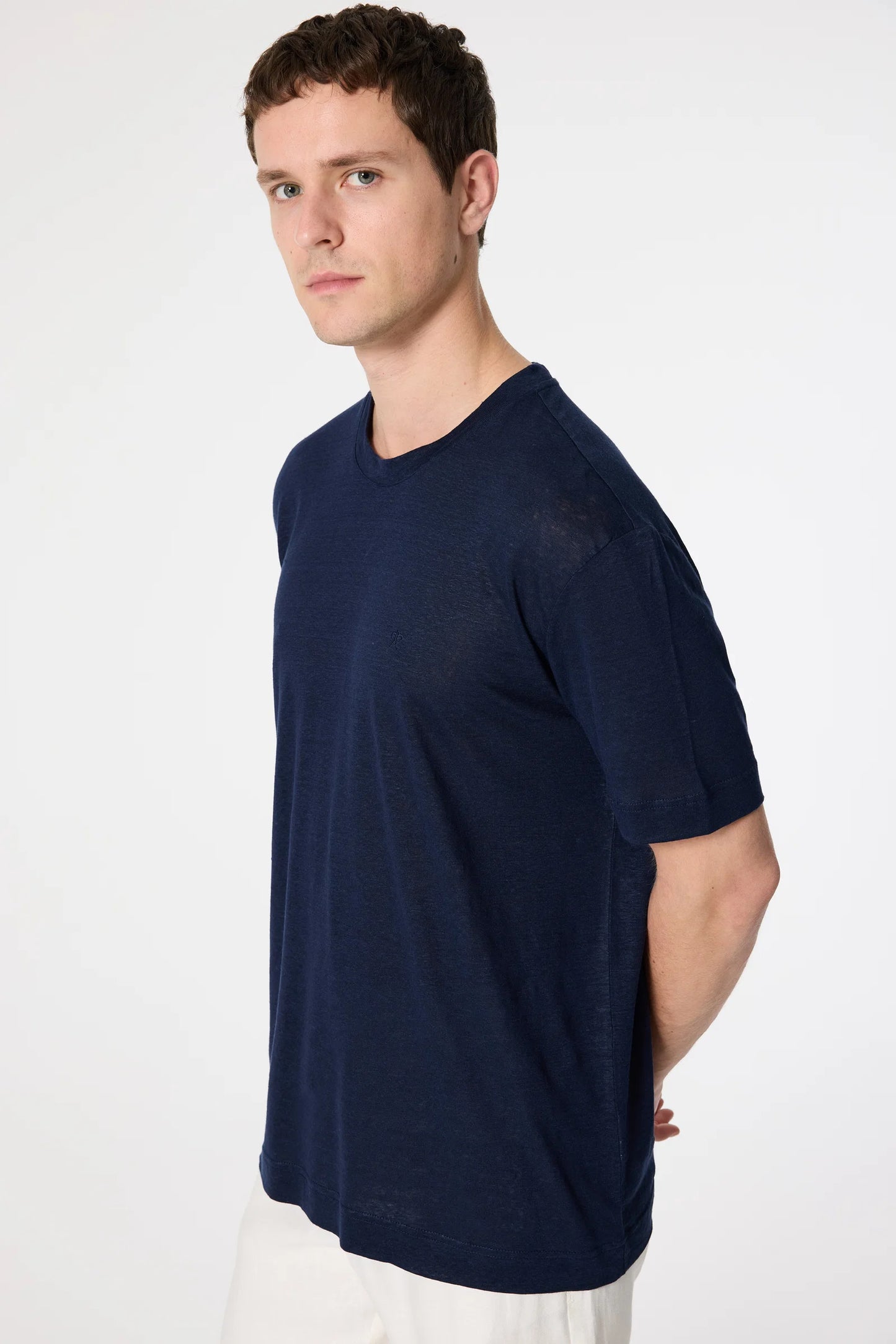 Damat Relaxed Fit Lacivert T-shirt