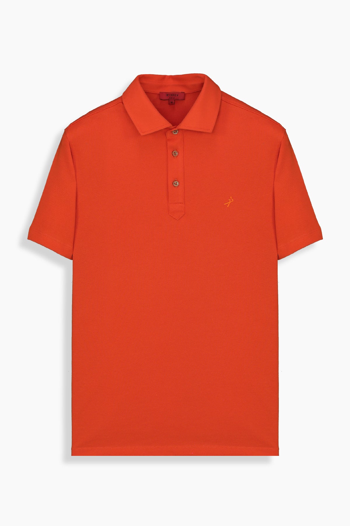 Polo Yaka Standart Kesim Turuncu Tişört