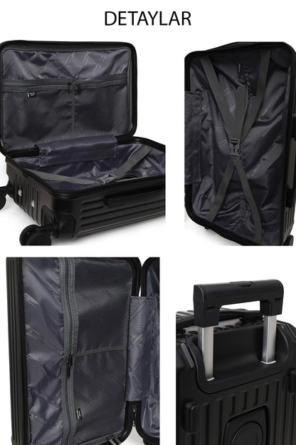 D-pack Unisex Siyah Mini Kabin Boy Valiz
