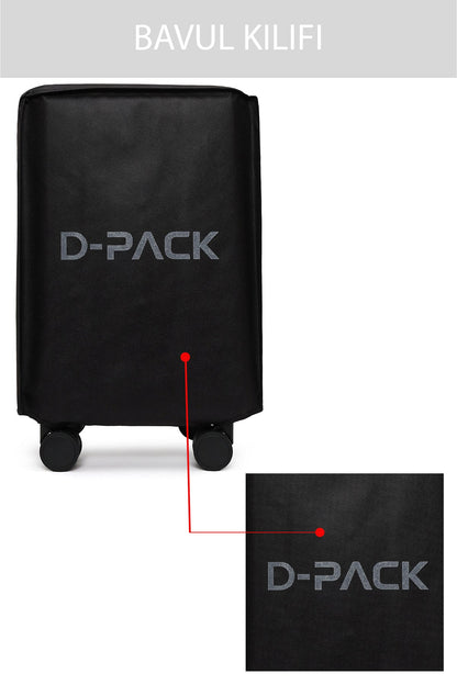 D-pack Unisex Siyah Mini Kabin Boy Valiz