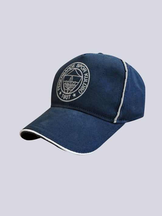 Fenerbahçe Lacivert Tek Renk Logolu Unisex Şapka
