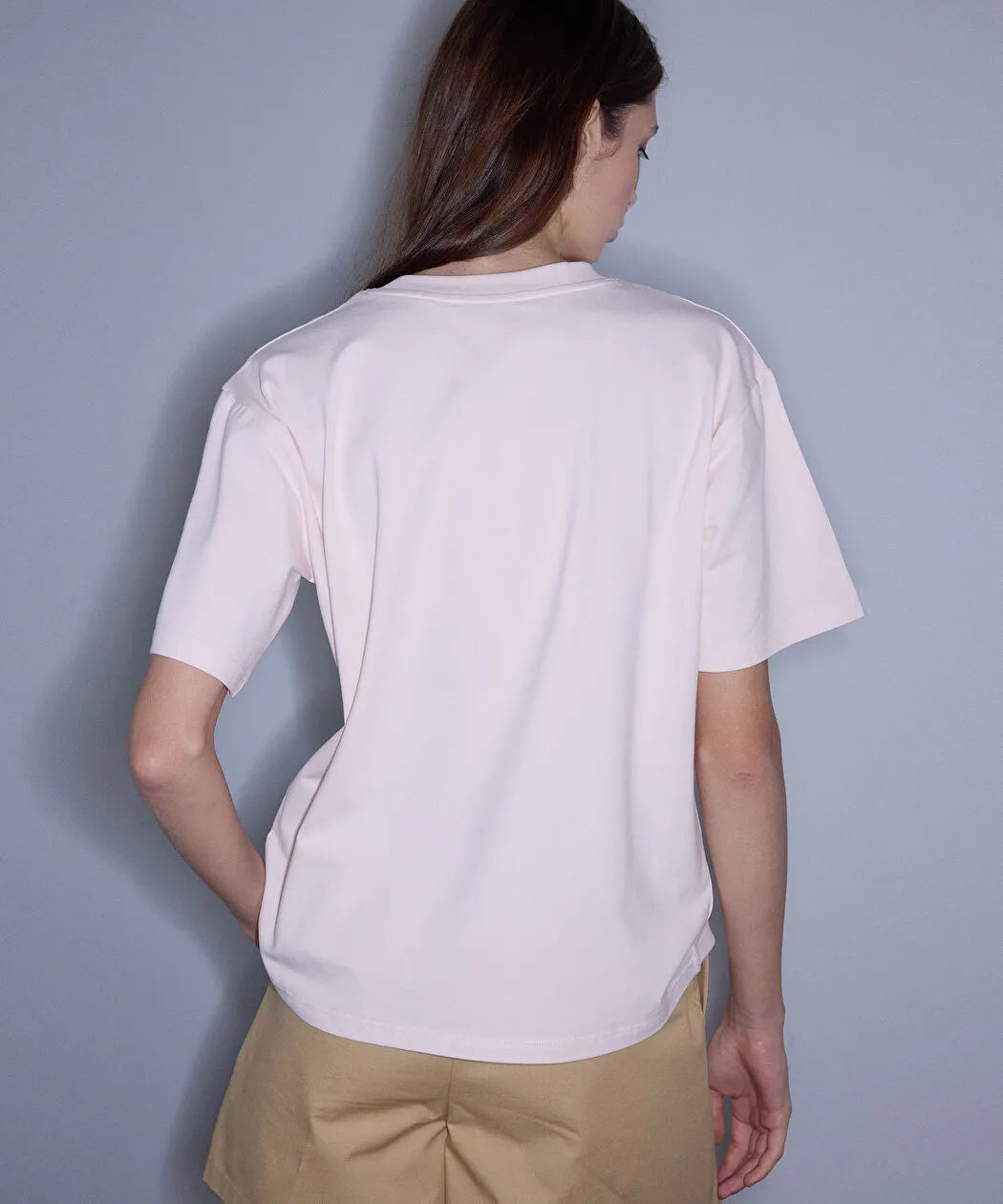 Pembe Bisiklet Yaka Basic Tişört Is1260070240019 | Ipekyol