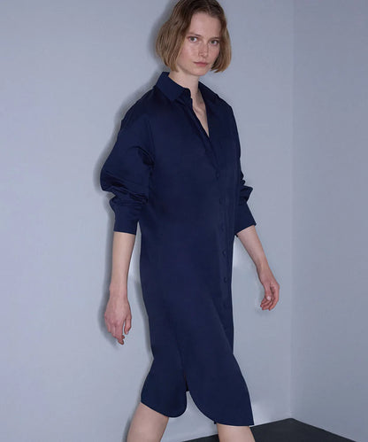 Lacivert Tek Cepli Poplin Elbise Is1260002588015 | Ipekyol