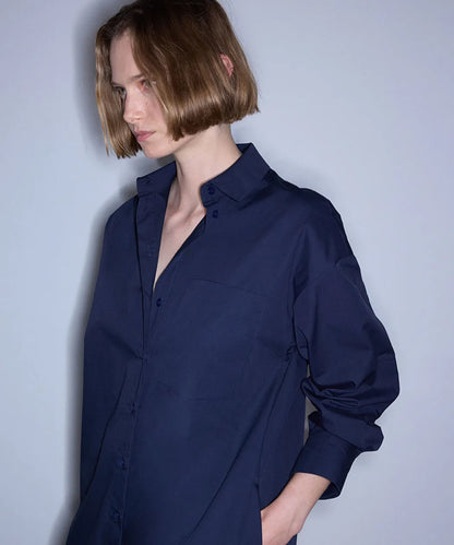Lacivert Tek Cepli Poplin Elbise Is1260002588015 | Ipekyol