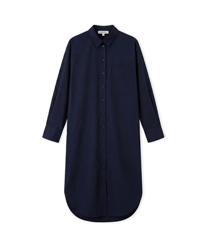 Lacivert Tek Cepli Poplin Elbise Is1260002588015 | Ipekyol