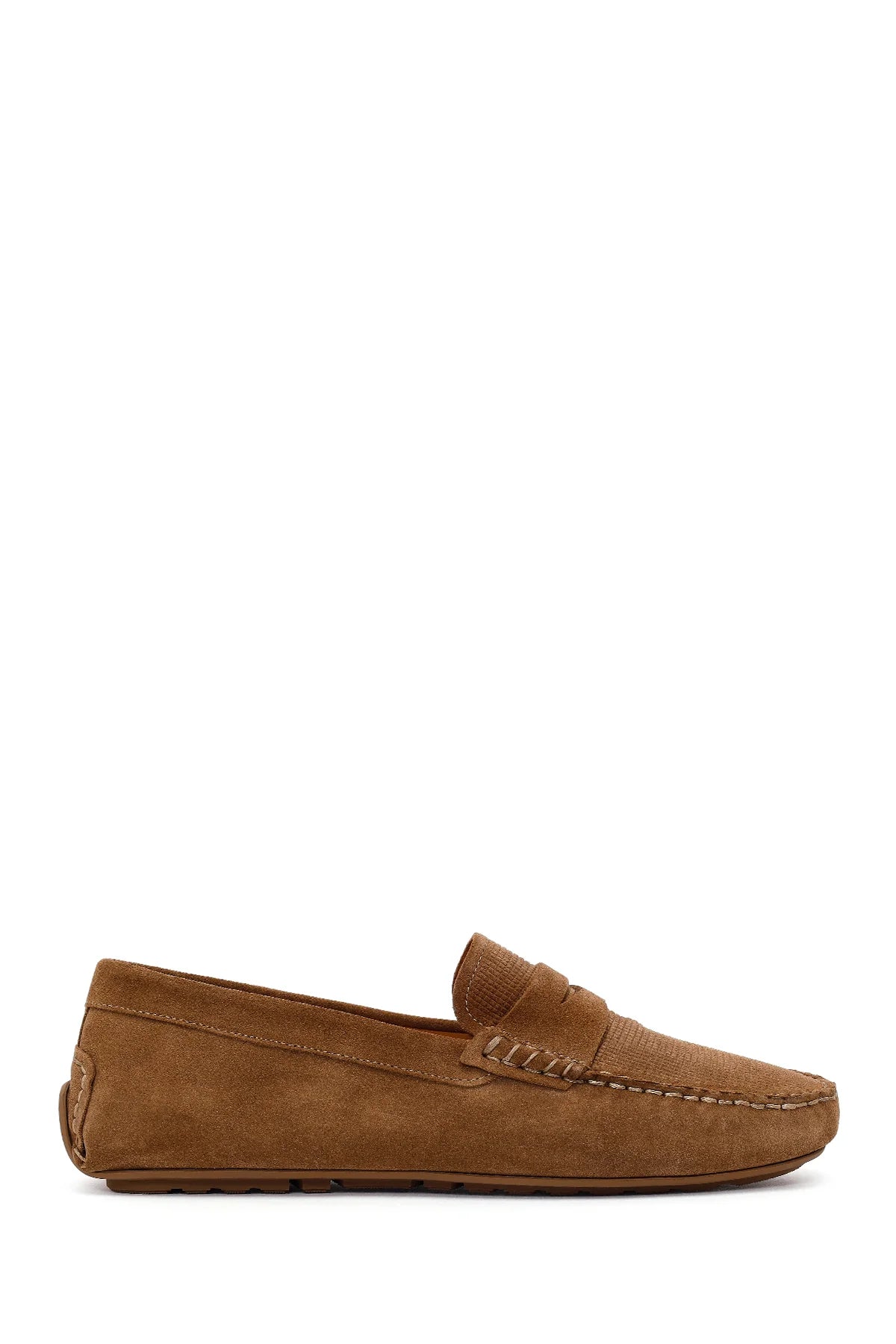 Erkek Taba Süet Deri Loafer