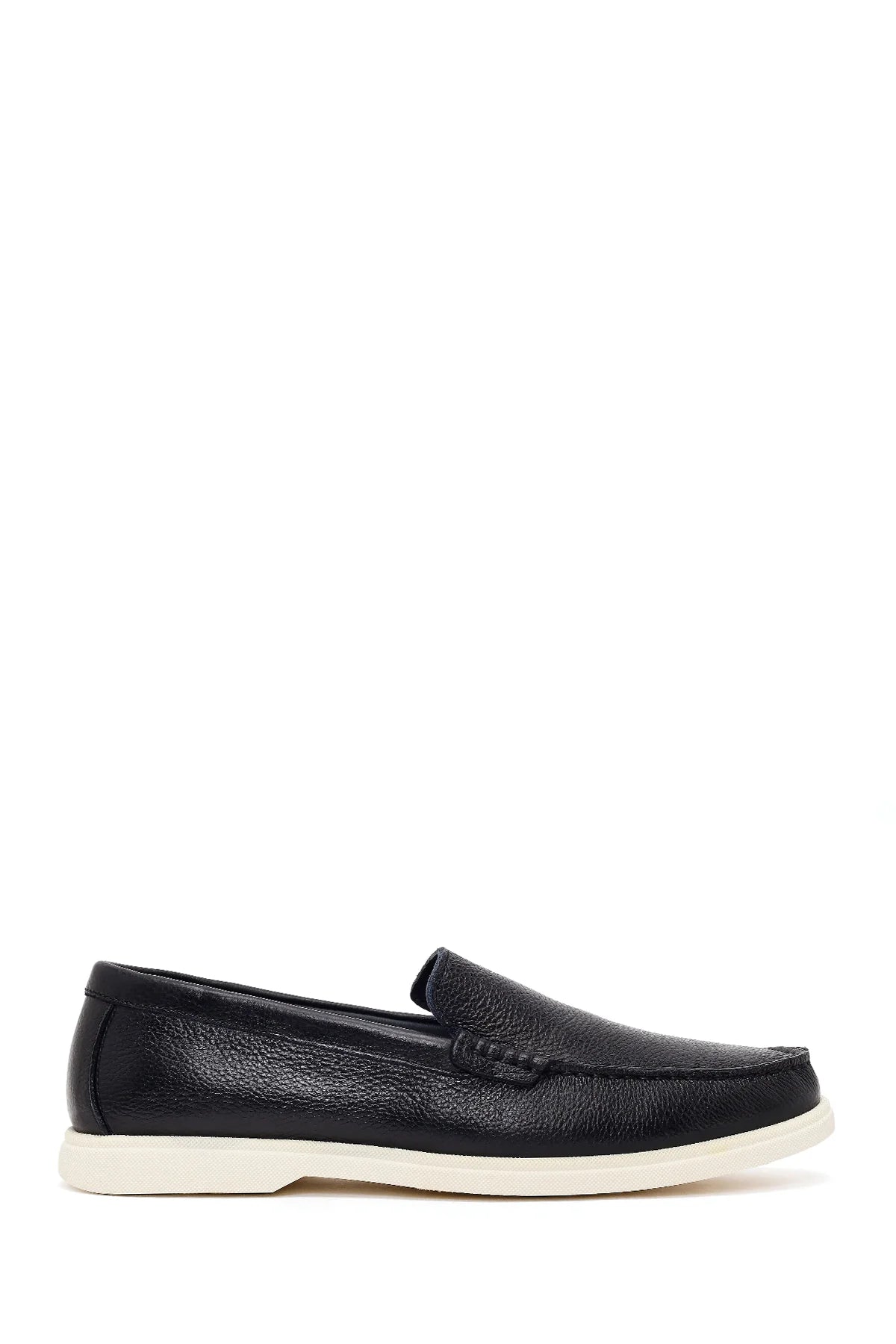 Erkek Siyah Deri Casual Loafer