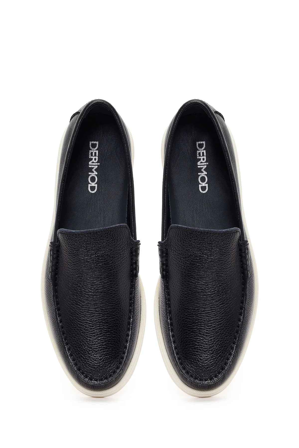 Erkek Siyah Deri Casual Loafer