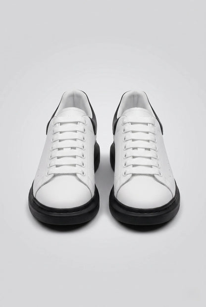 Kalın Eva Tabanlı Bağcıklı Çift Renk Beyaz Sneaker Ayakkabı 2026-12