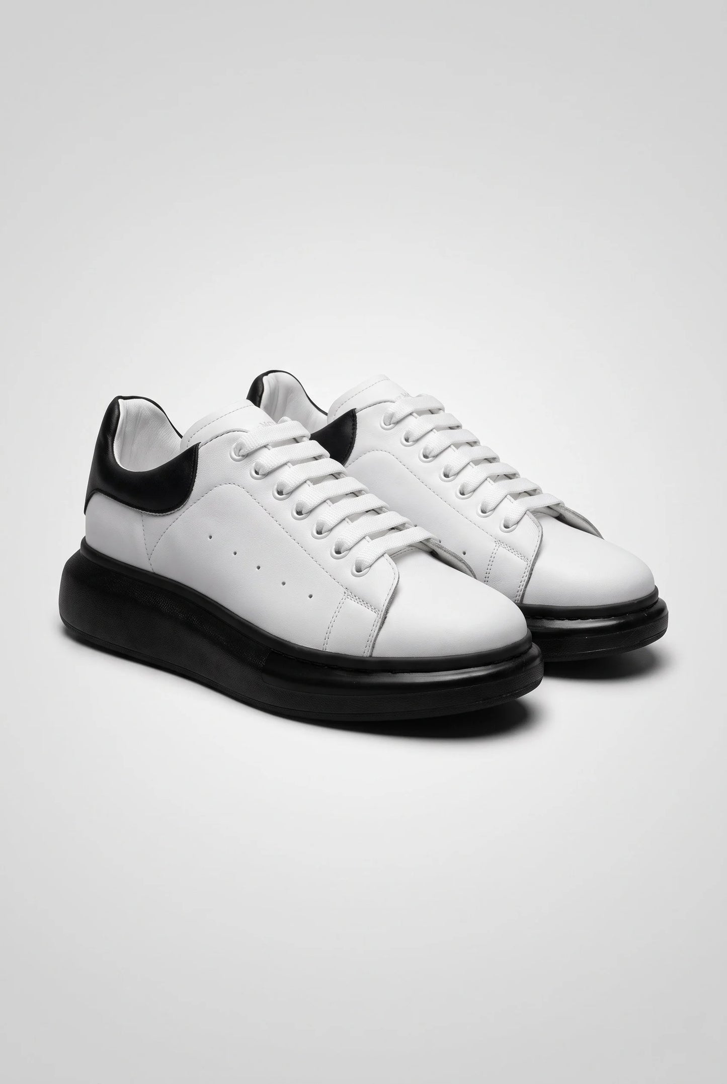 Kalın Eva Tabanlı Bağcıklı Çift Renk Beyaz Sneaker Ayakkabı 2026-12