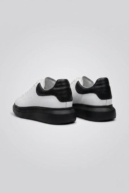 Kalın Eva Tabanlı Bağcıklı Çift Renk Beyaz Sneaker Ayakkabı 2026-12