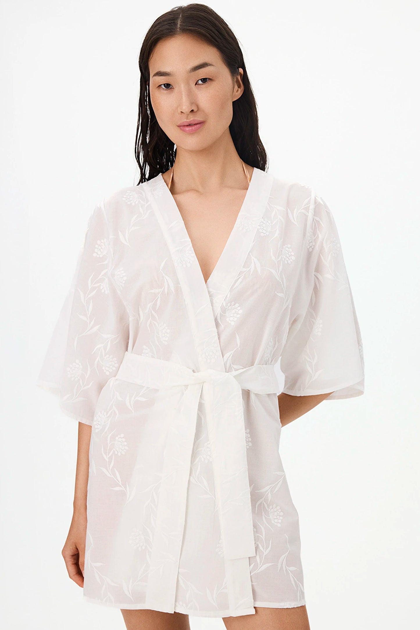 Beyaz Carine Kimono