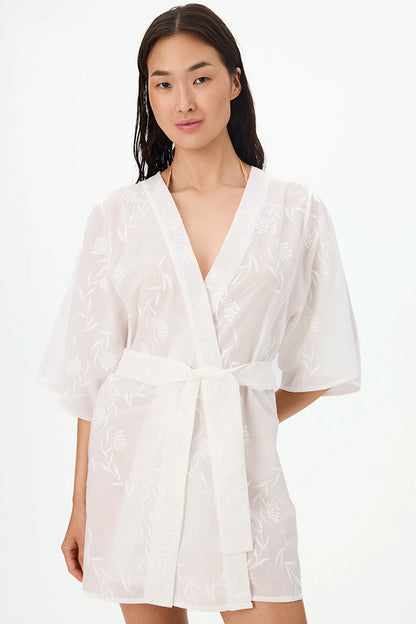 Beyaz Carine Kimono