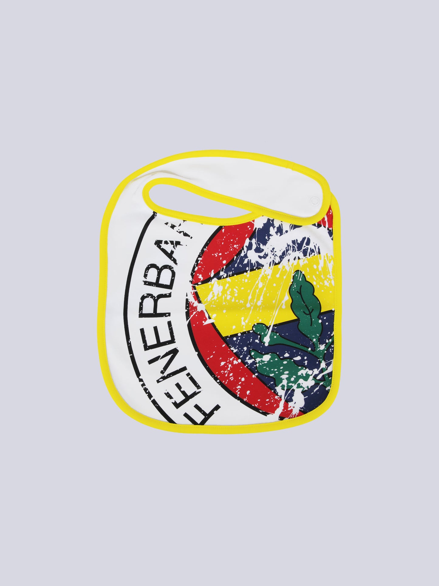 Fenerbahçe Beyaz Altı Renk Logolu Bebek Önlük