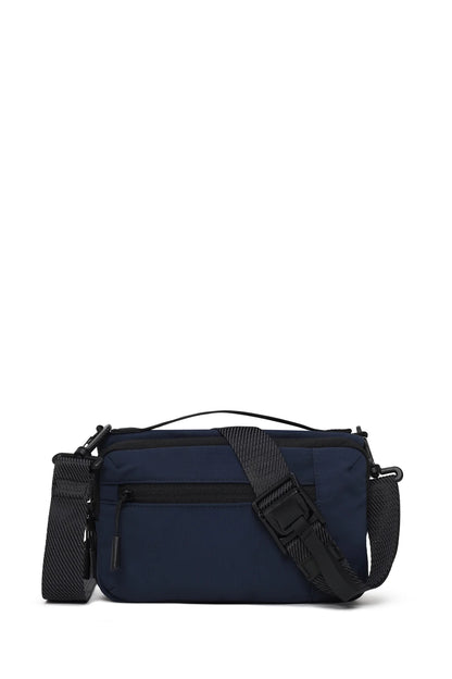 D-pack Erkek Lacivert Uzun Askılı Mini Kumaş Çapraz Çanta