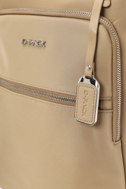 D-pack Unisex Bej Sırt Çantası