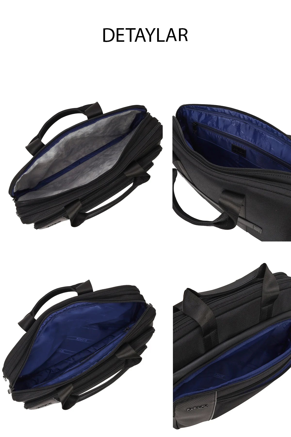 D-pack Erkek Siyah Kumaş Evrak Çantası