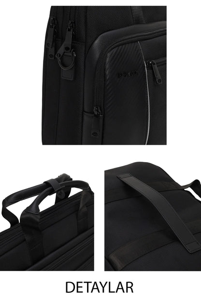 D-pack Erkek Siyah Kumaş Evrak Çantası