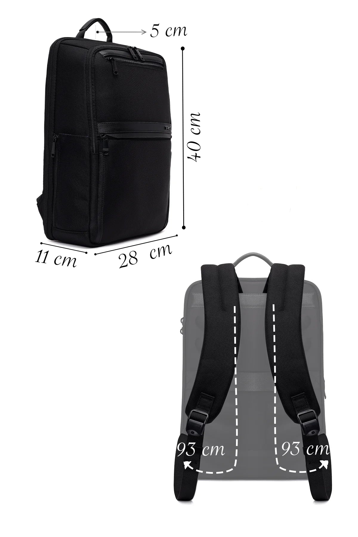 D-pack Unisex Siyah Sırt Çantası