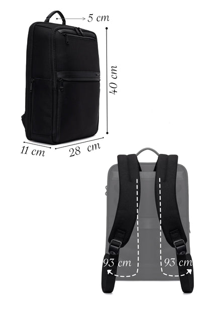 D-pack Unisex Siyah Sırt Çantası