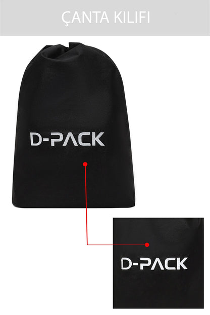 D-pack Unisex Siyah Sırt Çantası