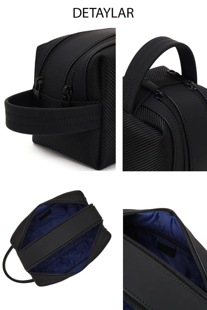 D-pack Erkek Siyah Kumaş El Çantası