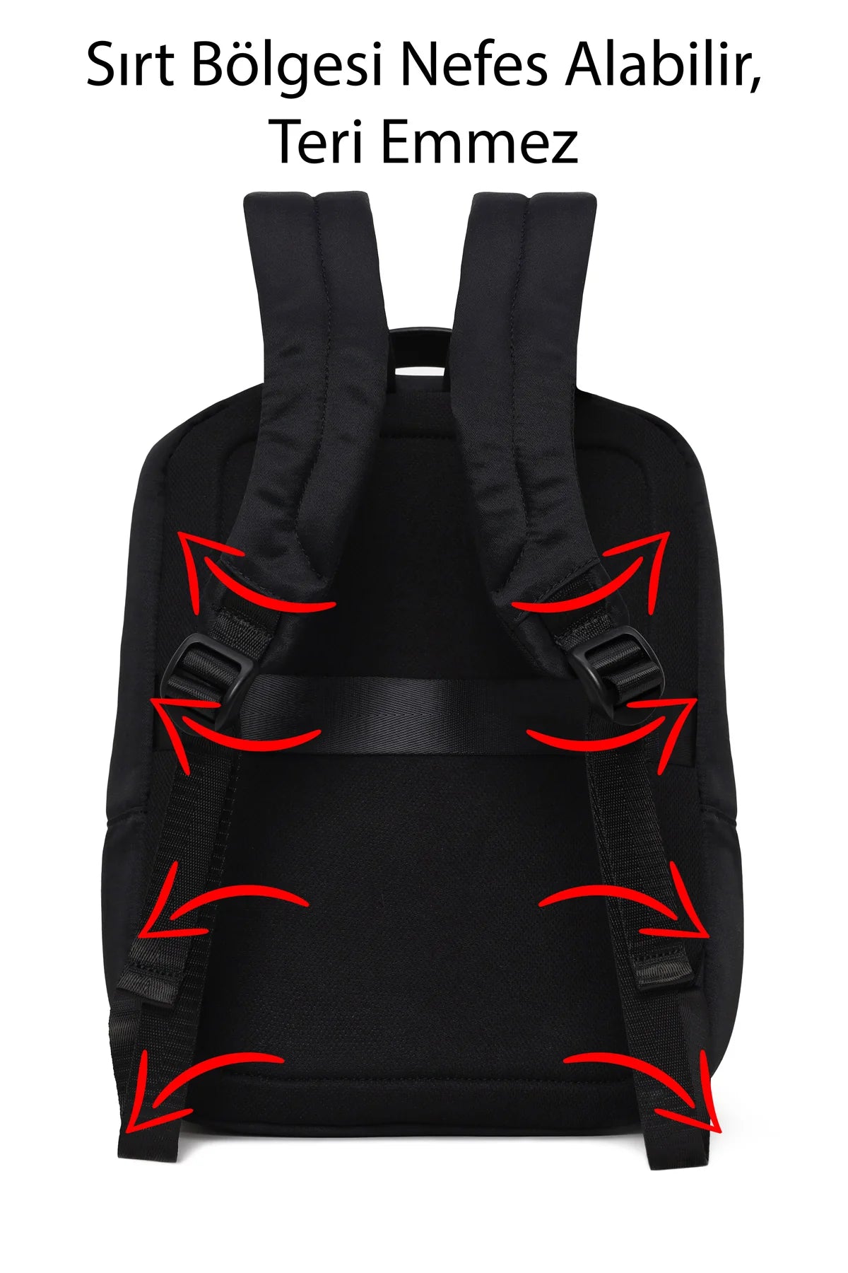 D-pack Unisex Siyah Kumaş Sırt Çantası