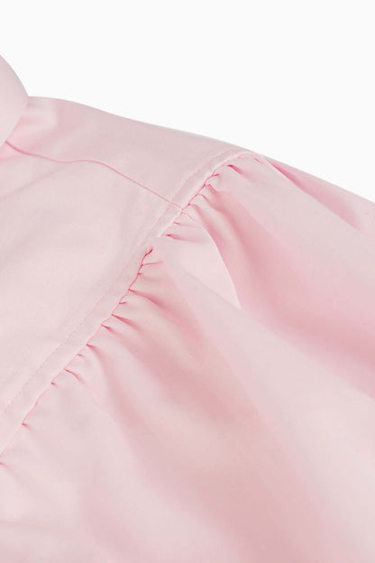 Eleris Balon Kol Açık Pembe Gömlek