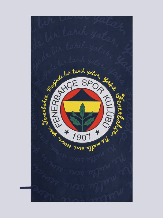 Fenerbahçe Lacivert Mikrofiber Plaj Havlusu