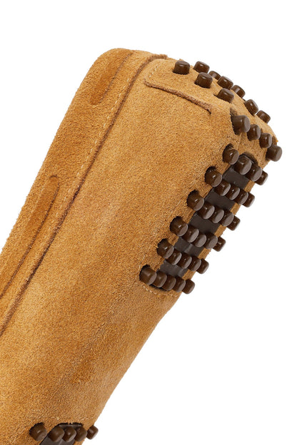 Kadın Camel Püsküllü Süet Deri Loafer