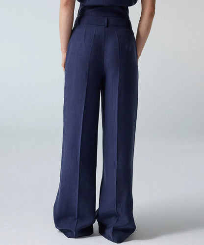 Lacivert Wide Leg Pantolon Is1260003412015 | Ipekyol