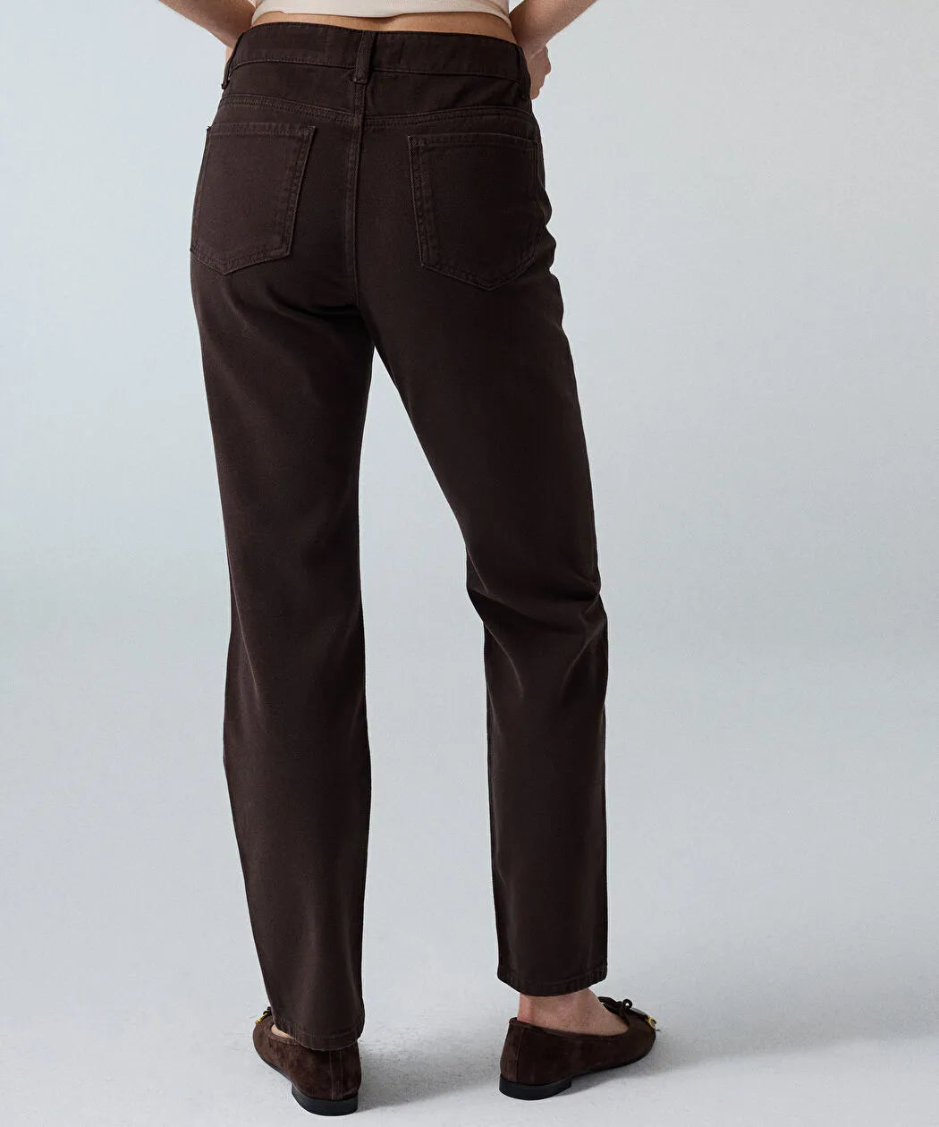 Kahverengi Mom Fit Jean Pantolon Iw6260018010074 | Ipekyol