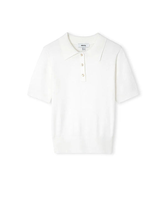 Ekru Polo Yaka Triko Iw6260050177018 | Ipekyol