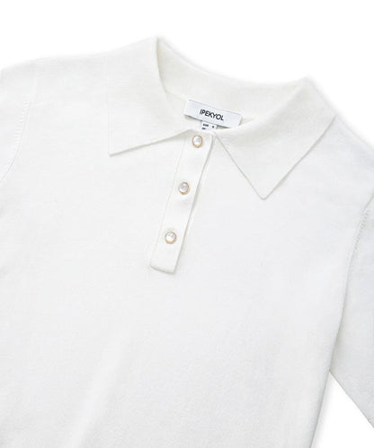 Ekru Polo Yaka Triko Iw6260050177018 | Ipekyol