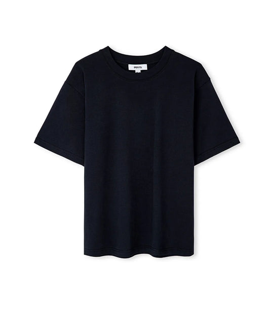 Siyah Bisiklet Yaka Basic Tişört Iw6260070184001 | Ipekyol