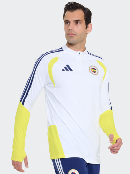 Fenerbahçe 2026/27 A Takım Beyaz Yarım Fermuarlı Sweatshirt