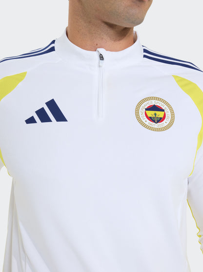 Fenerbahçe 2026/27 A Takım Beyaz Yarım Fermuarlı Sweatshirt