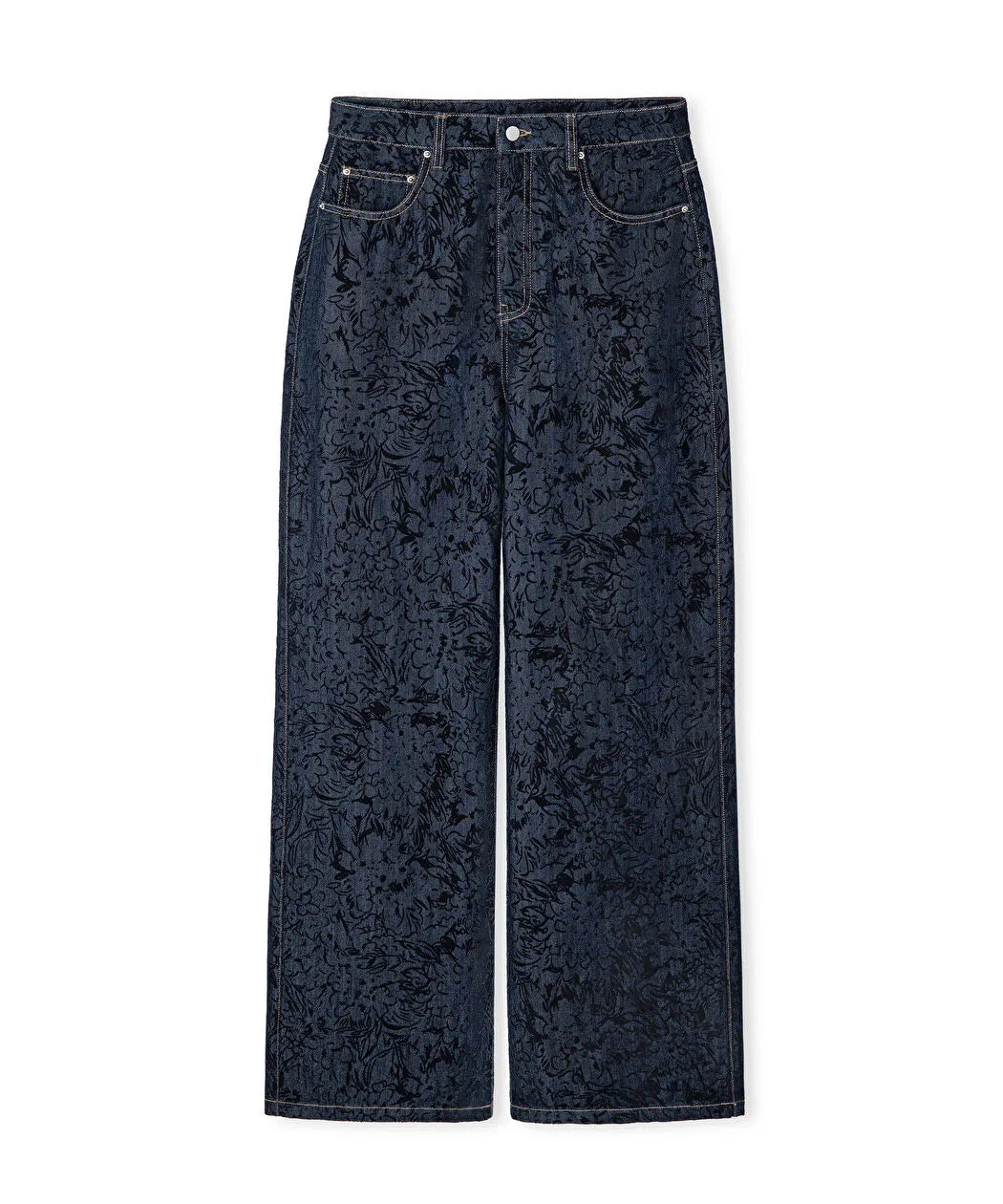 Mavi Flok Baskılı Denim Görünümlü Pantolon Iw6260003155ac7 | Ipekyol