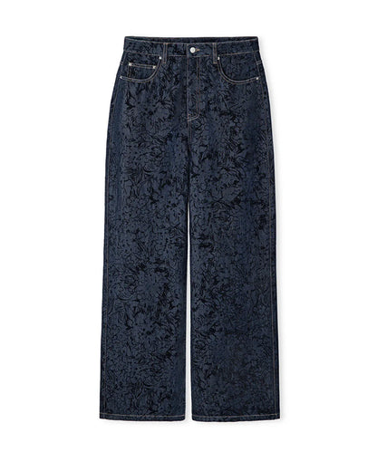Mavi Flok Baskılı Denim Görünümlü Pantolon Iw6260003155ac7 | Ipekyol
