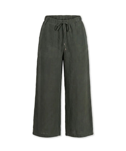 Haki Belden Bağlamalı Wide Leg Pantolon Is1260003434022 | Ipekyol