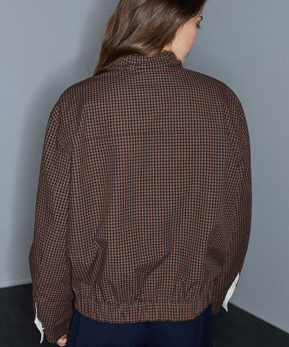 Kahverengi Ekose Desen Bomber Mont Iw6260012386074 | Ipekyol