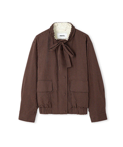 Kahverengi Ekose Desen Bomber Mont Iw6260012386074 | Ipekyol